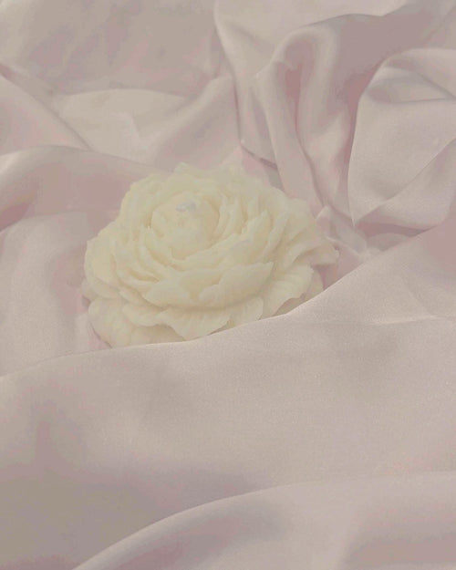 Custom Peony Shaped Soy Wax Blend Candle